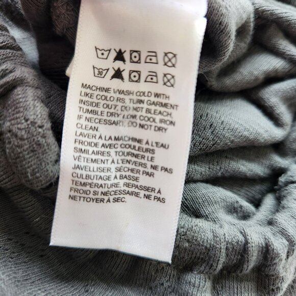 Lucky Brand Crochet Bubble Tee Sleeveless Top Boho Hippie Prairie Cute Small - Picture 6 of 8